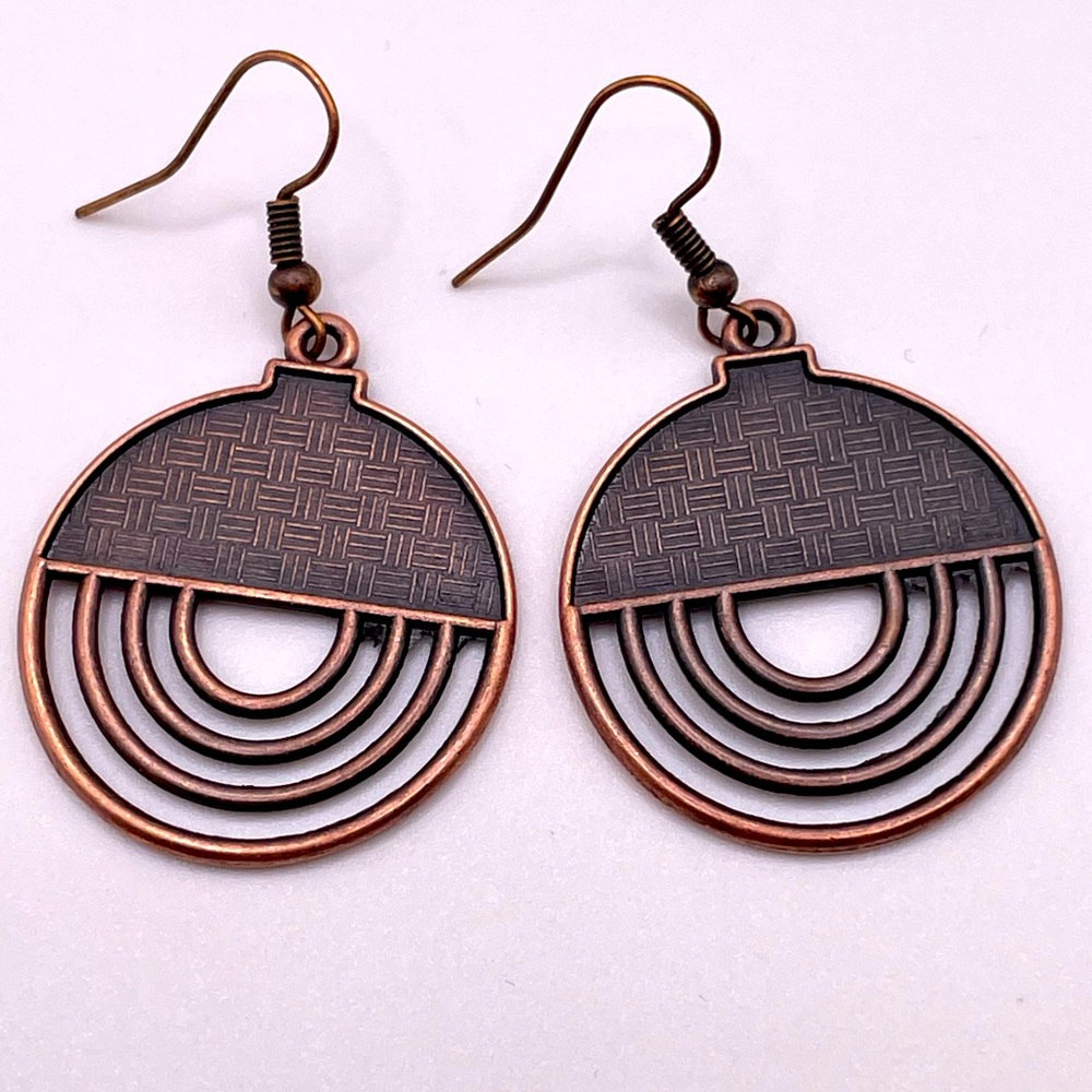 Elegant Copper Earrings